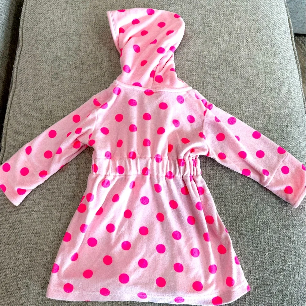 Just one you‎ pink polka dot hooded towel